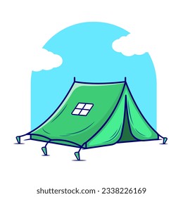 Vector de conjunto de acampadas, Ilustración, Icono Aislado
