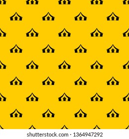 Tent, camping symbol pattern seamless vector repeat geometric yellow for any design