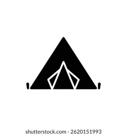 Tent Camping Triangular Shape Icon