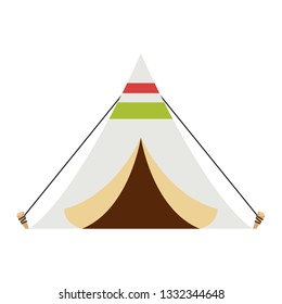Tent cartoon vector. symbol. wallpaper. logo design.