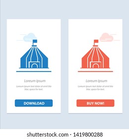 Tent, Tent, Circus  Blue and Red Download and Buy Now web Widget Card Template