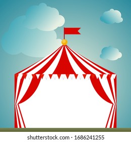 Tent circus icon on white background. Vector Illustration EPS10