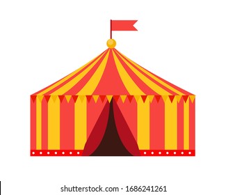 Tent circus icon on white background. Vector Illustration EPS10