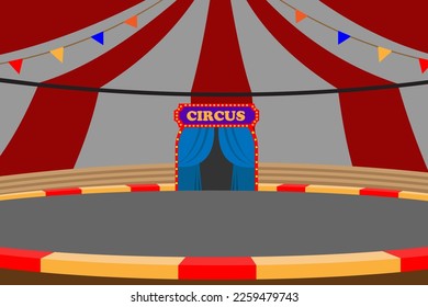 Tent for circus show illustration