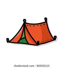 tent color doodle