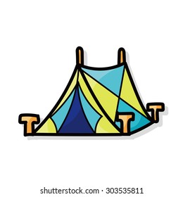 tent color doodle
