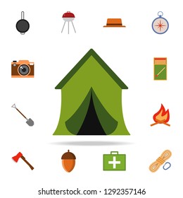 tent colored illustration icon. Camping icons universal set for web and mobile