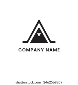 tent company logo template vector