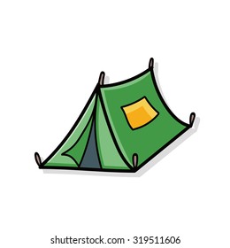 tent doodle