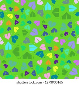Tent elegant background multicolored geometric pattern seamless.