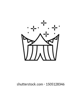 Tent, festival icon. Element of October festival icon