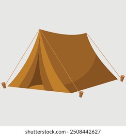 Tent Flat Design camping Western Icon