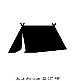 Tent flat design, tent icon, suitable for logo, web, application