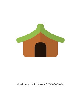 tent flat fector icon