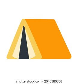 Icono plano de la tienda aislado en fondo blanco