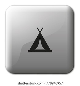 Tent flat vector icon.