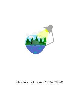 Tent in the forest