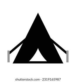 Tent glyph icon. Adventure icon set. Vector illustration isolated on white background.