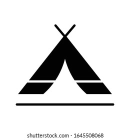 Tienda con vector de icono de glifo 