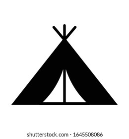 Tienda con vector de icono de glifo 