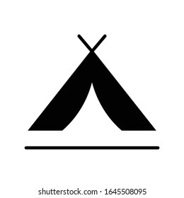 Tienda con vector de icono de glifo 