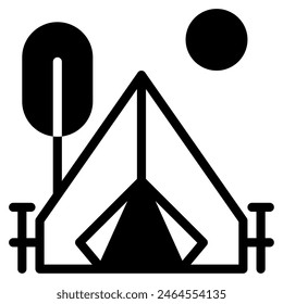 Tent Holiday travel object illustration