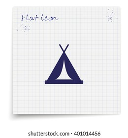 Tent icon.