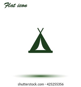 Tent icon.