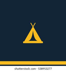 Tent icon.