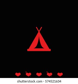 Tent icon.