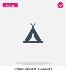 Tent icon.