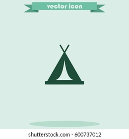 Tent icon.