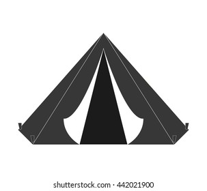 tent icon. Armed forces. vector graphic