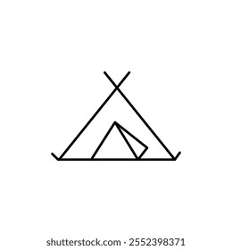 Icono de la tienda signo de contorno de Vector blanco y negro