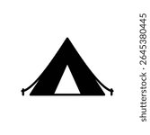 Tent icon for camping and adventure