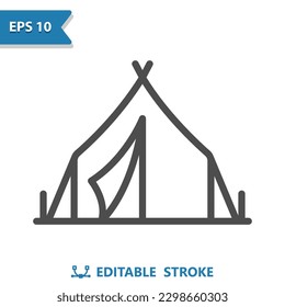 Tent Icon. Camping. Professional, pixel perfect vector icon.