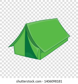 Tent icon. Cartoon illustration of tent vector icon for web