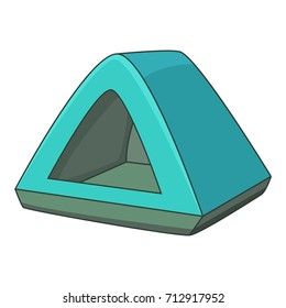 Tent icon. Cartoon illustration of tent vector icon for web