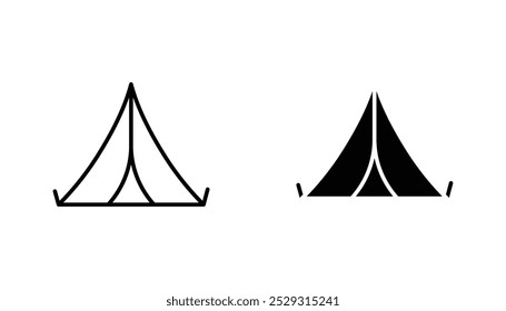 Tent icon concept. Stock vector