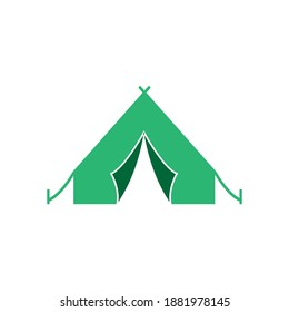 Tent icon design template vector isolated illustration