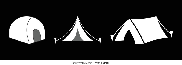 Tent Icon Design Vector Symbol Camp Travel Event