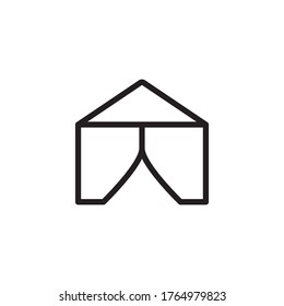 Tent Icon Design Vector Template Illustration