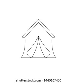 tent icon. Element of camping for mobile concept and web apps icon. Outline, thin line icon for website design and development, app development