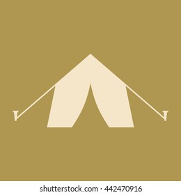 Tent Icon. Eps-10.
