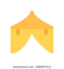 tent icon flat style vector