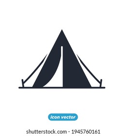 tent icon. hobby camping symbol template for graphic and web design collection logo vector illustration