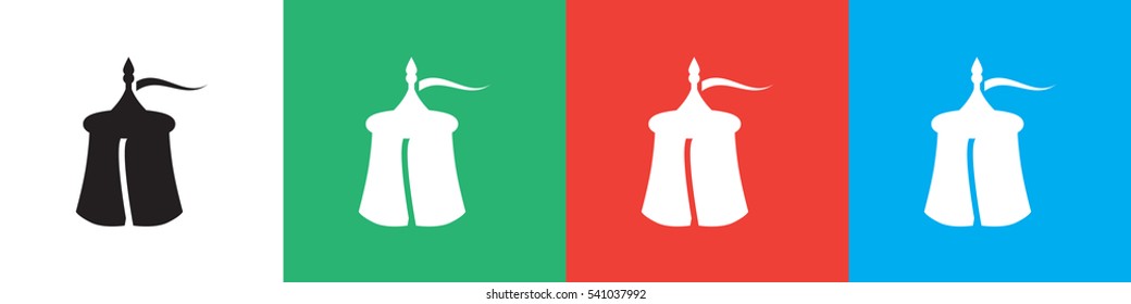 tent icon illustration isolated vector sign symbol