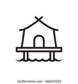 tent icon illustration isolated vector sign symbol