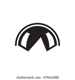 tent icon illustration isolated vector sign symbol