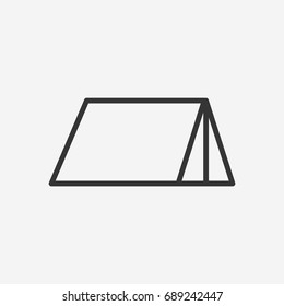 Tent icon illustration isolated vector sign symbol